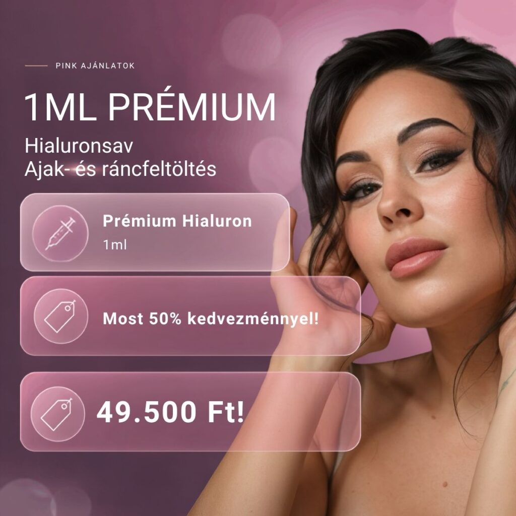 1ml Prémium Hialuron -50% kedvezmény